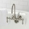 Kingston Brass CA1T8 3-3/8" Tub Wall Mount Clawfoot Tub Faucet, Brushed Nickel CA1T8 - alternate 6